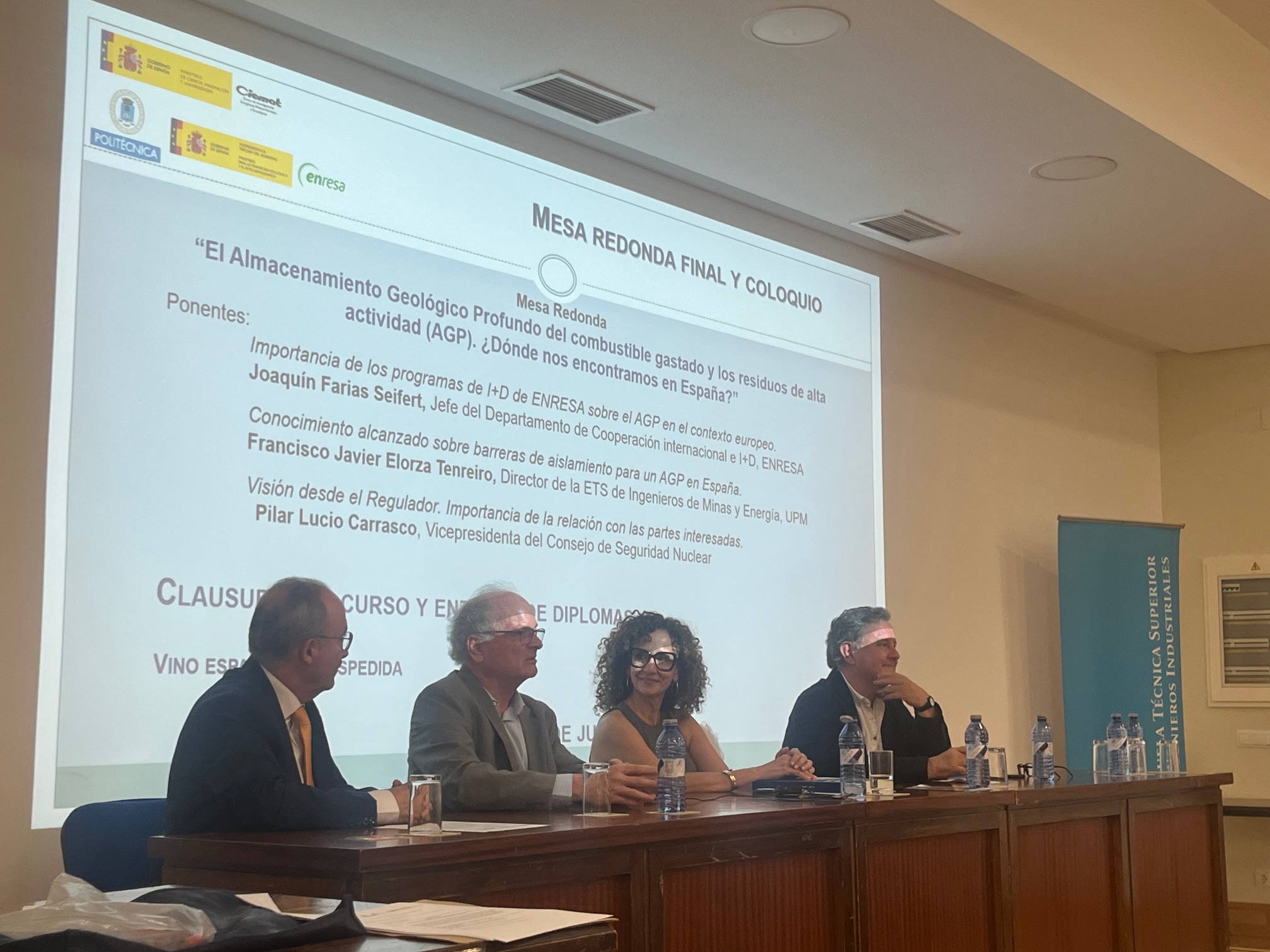 De izquierda a derecha: Eduardo Gallego, Joaquín Farias, Pilar Lucio y Francisco Javier Elorza.