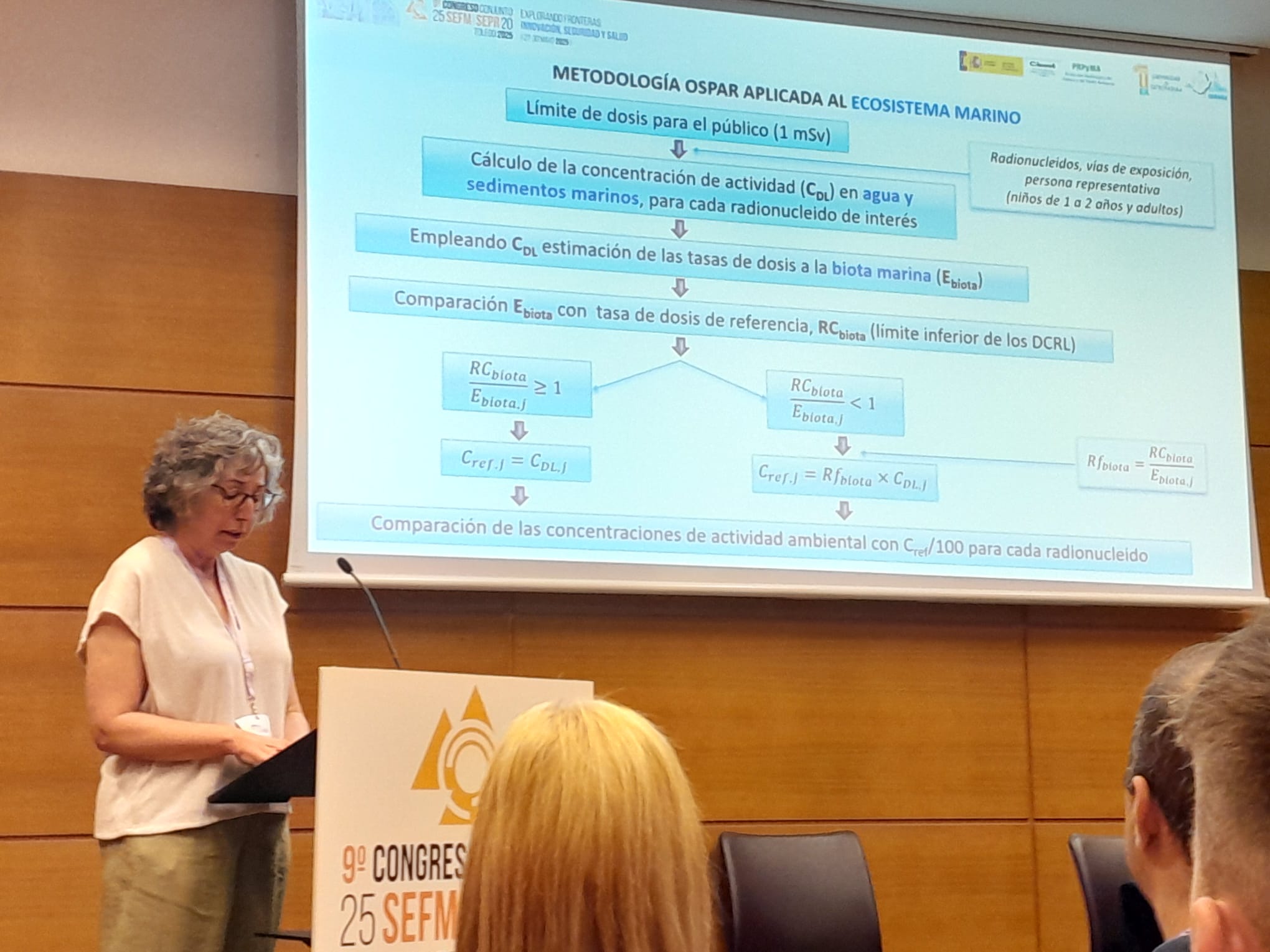Alicia presentando en congreso